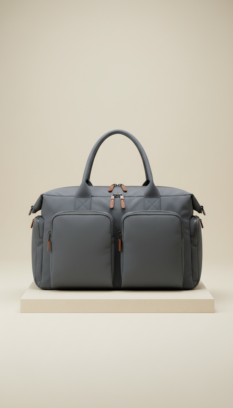 Slate Grey Soft-Shell Weekender Bag