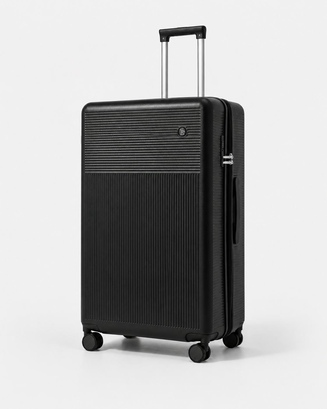 Voyalune 28-inch black large check-in spinner suitcase