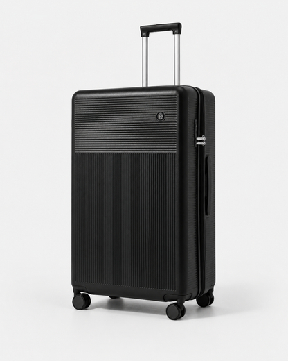 Voyalune 28-inch black large check-in spinner suitcase