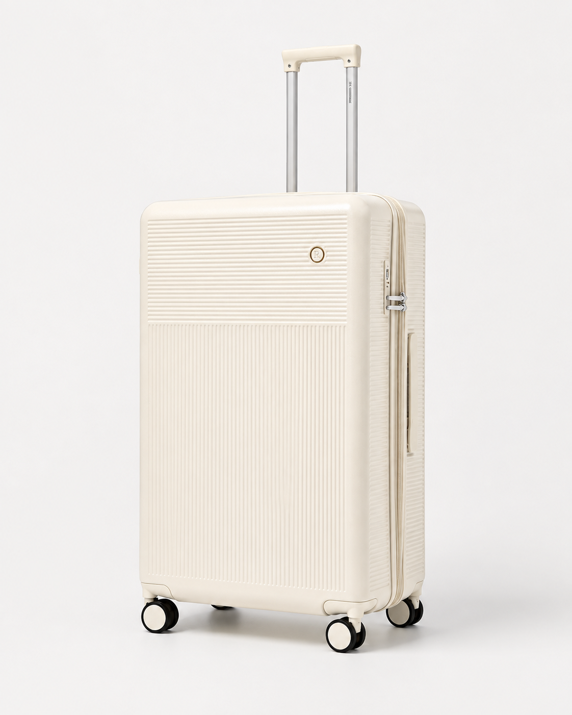 Voyalune 28-inch ivory large check-in spinner suitcase