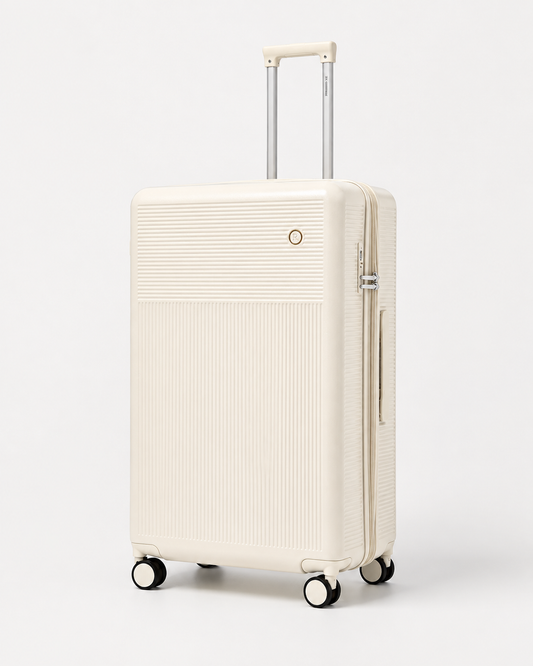 Voyalune 28-inch ivory large check-in spinner suitcase